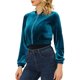 thumbnail image 4 of CHAQUETA CORTA DE INVIERNO CON CREMALLERA PARA MUJERES CHIC S OLAS AZUL, 4 of 5