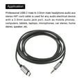 thumbnail image 4 of USB C to 3.5mm Male Audio Aux Jack Cable Type C Adapter to 3.5mm TRS Headphone Car Stereo HiFi Cord 6.6ft, Grey, 4 of 4