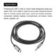 thumbnail image 4 of Cable USB C a 3,5mm Macho Audio Auxiliar Unique Bargains 6.6 Pies Gris, 4 of 4
