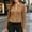Brown, variant on Suede Jacket for Women Crew Neck Long Sleeve Solid Color Slim Fit Softshell Jacket Comfortable Lightweight Fashion Coats Outdoor Photography Dressy Casual S Beige