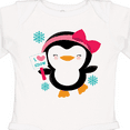 thumbnail image 4 of Inktastic Penguin Girl Snowflakes Girls Long Sleeve Baby Bodysuit, 4 of 5