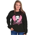 thumbnail image 3 of Betty Boop Breast Cancer Strength Women Plus Size Sweatshirt Brisco Brands 2X, 3 of 5