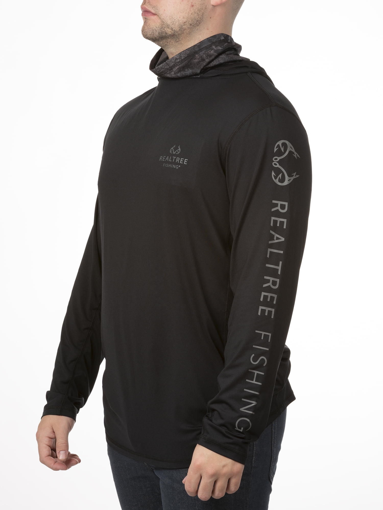 hoodie with built in neck gaiter