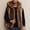A05-Coffee, variant on Zysthvn Faux Fur Men's Vests Casual Fall Open Front Mens Jackets Solid Hooded Warm Outerwear