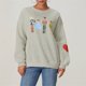 thumbnail image 3 of Sudadera con capucha navideña con estampado divertido de Cascanueces para mujer, suéter de manga larga con cuello redondo de gran tamaño, 3 of 5