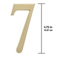thumbnail image 2 of Placa Whitehall DeSign-it Número 7 Latón Satinado, 2 of 7