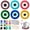 6pcs Devil Eye, variant on Belanttega Mushroom Theme DIY Punch Needle Coaster Kit - Create 6 Colorful Mushroom Coasters, Complete 22-Piece Craft Set with Hoop, Fabric, Yarn & Tools for Beginners Home Decor Gift
