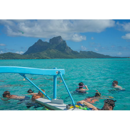 LAMINATED POSTER French Polynesia Ocean Pacific Vacation Bora Bora Poster Print 24 x