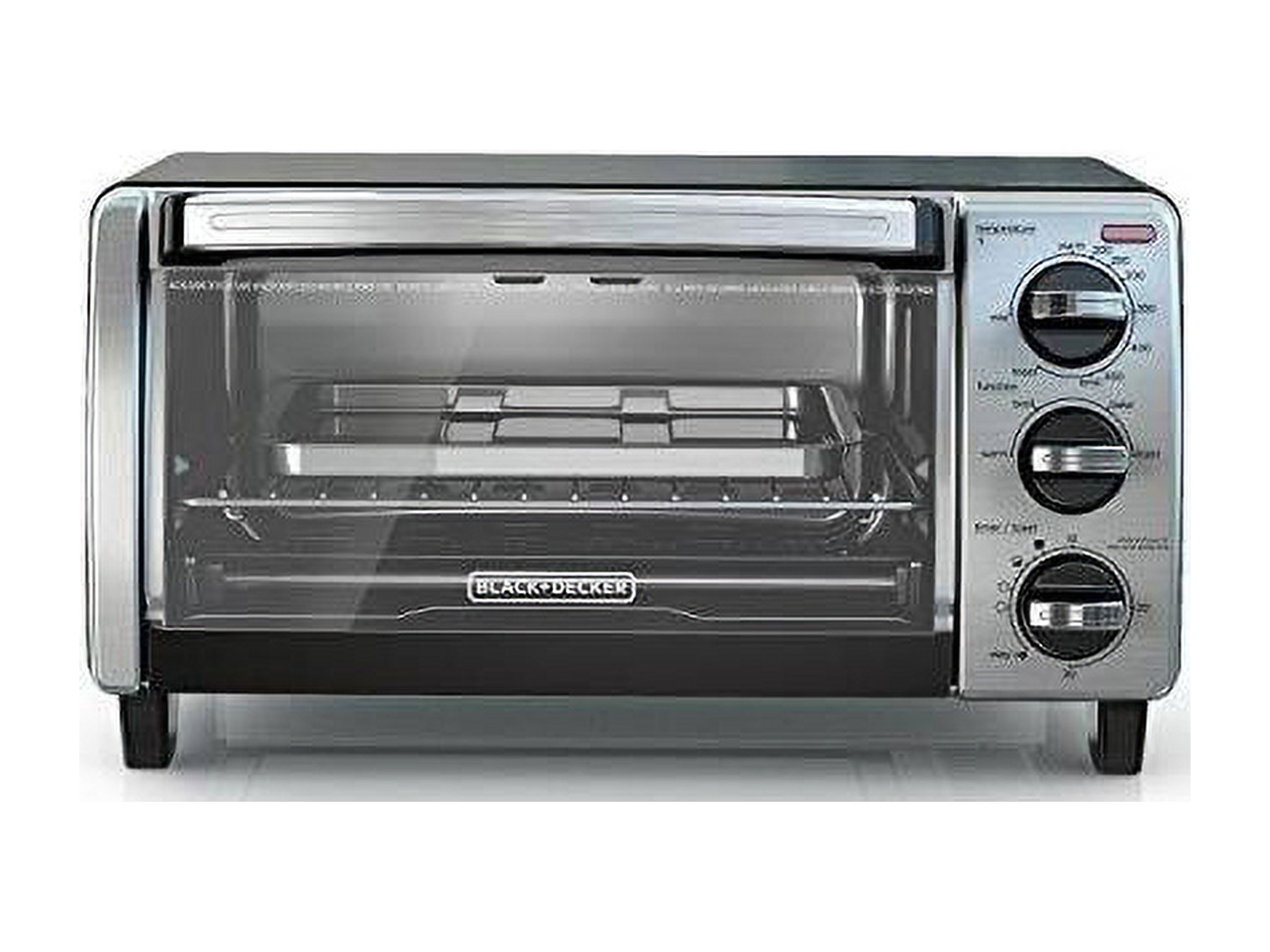 BLACK+DECKER 4-Slice Toaster Oven with Natural Convection, Black, TO1750SB - image 2 of 12