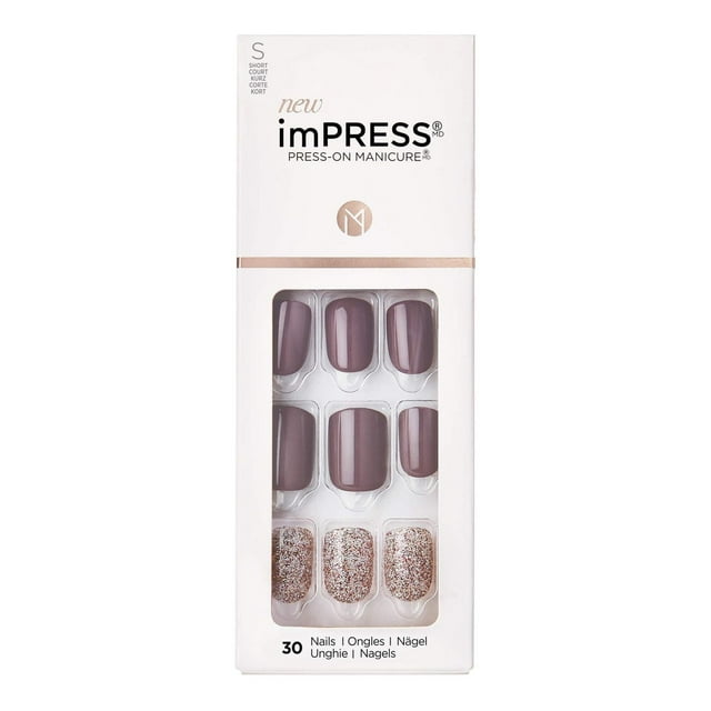 KISS ImPRESS Press-On - Fake Nails, 30 Count, Short