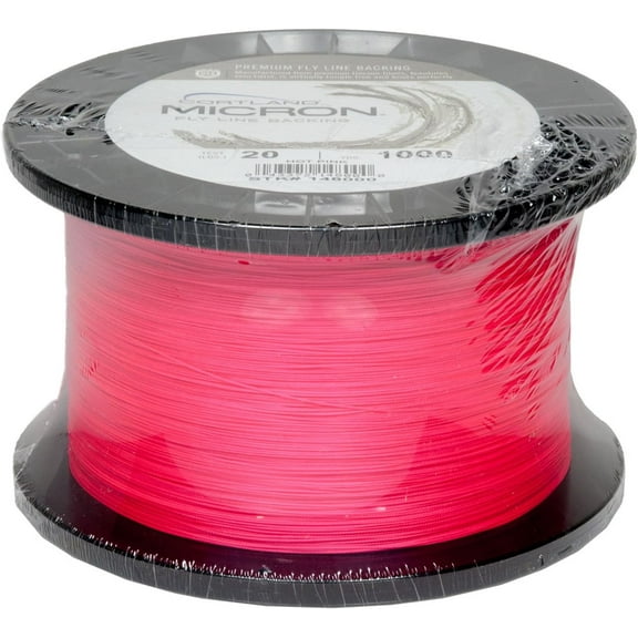 Cortland Micron Fly Line Backing, 20 Lb, 100 Yds, Pink - 147973
