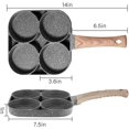 thumbnail image 2 of Non-Stick Frying Pan with 4 Hole Pancake Pan Fried Egg Hamburger Pan, 2 of 5
