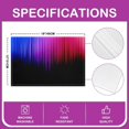 thumbnail image 3 of Geometric Abstract Ombre Placemats Set of 4, Blue Purple Red Black Striped Placemats for Dining Table, Modern Abstract Art Washable Fabric Decoration Table Mats Placemat 18"x12", 3 of 4