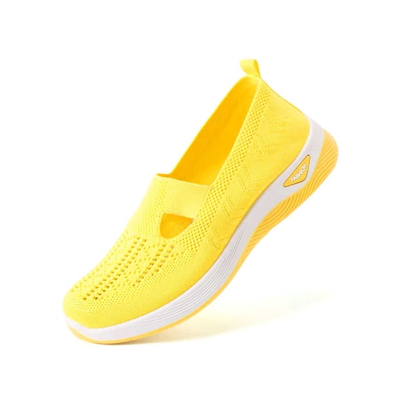 Women's Summer Fashion Breathable Mesh Casual On Sneakers Round Toe Non Sports Walking Shoes