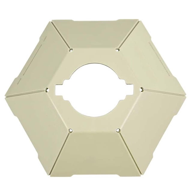 Vintage Camping Lantern Lampshade Hexagon Tent Lamps Shade para CARGO (Caqui)