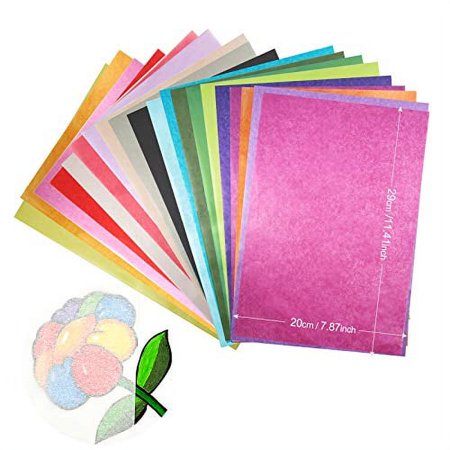 200 Sheets 20 Multicolor Tissue Paper Bulk Gift Wrapping Tissue Paper Decorative Art Rainbow Tissue Paper 12" x 8.4" for Art Craft Floral Birthday Party Festival Tissue Paper