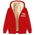 thumbnail image 3 of Wancir Women's Casual Full Zip Up Sherpa Lined Hoodie Sweatshirt Jacket Coat, 3 of 4
