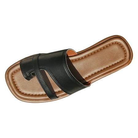 

NGHnuifg Women Sandals Fashionable New Pattern Earth Spirit Womens Sandals Womens Water Sandals Leather Flat Sandals Women Size 8 Casual Sandals for Women on Women Slides Sandals Adjustable