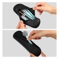 thumbnail image 5 of Unique Bargains 1Pc Travel Makeup Bag Makeup Organizer Bag Silicone Portable Black, 5 of 7
