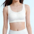 thumbnail image 2 of Purcolt Girls Seamless Cotton Sports Bra Comfortable Wide Strap Sleep & Training Bralettes Athletic Workout Bra for Yoga Running Dance, Teens 9-15 Years, 2 of 7