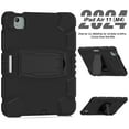 thumbnail image 3 of XYX Case for iPad Air 11 inch M2 2024 (6th Gen), Dual Layer Slim Heavy Shockproof Rugged Protective Cover Case with Kickstand (Black), 3 of 7