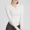 thumbnail image 4 of Desiderio Ropa de protección solar blanca ajustada para mujer Ropa de protección solar de seda helada de verano Ropa de protección solar transpirable, 4 of 5