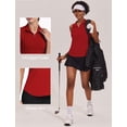 thumbnail image 3 of Pinspark Golf Shirts Women Sleeveless Tennis Polo Lightweight Racerback Tank Tops V Neck with Collar Athletic Tops, 3 of 6