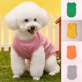 thumbnail image 1 of Flmtop Pet Clothing Solid Color Sweat Absorption Skin-friendly Dogs Sleeveless T-shirt for Summer Random Color, 1 of 9