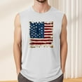 thumbnail image 4 of GIPQJK Muscle Tank Tops for Men Usa Flag Crew Neck Sleeveless Tops 4th Of July Patriotic Muscle Tank Tops with Independence Day,White 2XL, 4 of 4