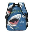 thumbnail image 4 of Xecao Great White Shark Backpack, a stylish and functional choice for both men and women, is the perfect basic bookbag for college, work, or travel, 4 of 5