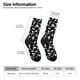thumbnail image 2 of Balery Black White Leaves Calcetas Largas con Estampado para Hombre y Mujer – Suaves y Transpirables, Talla Única (US 5-11), 2 of 6