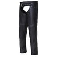 thumbnail image 1 of Ladies Premium Leather Studded Motorcycle Chaps,Black,Size - XL, 1 of 1