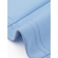 thumbnail image 5 of TOP CHIC INSPIRADO para Mujeres Cuello Cuadrado Dobladillo Asimétrico Frente con Cremallera Tops Corsé XS Azul Claro, 5 of 5