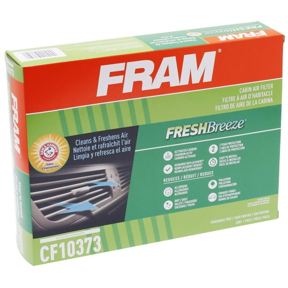 Filtre à air d’habitacle FCF10373 Fresh BreezeMD de FRAM(MD) Bicarbonate de soude Arm & Hammer