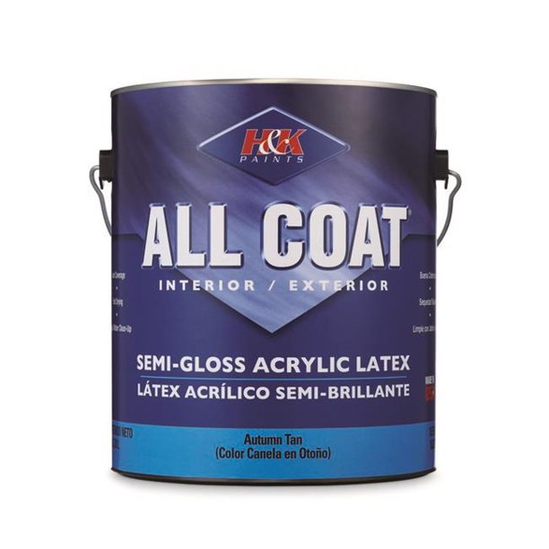 H&K Paints 1020741 Indoor & Outdoor 1 gal Paints AllCoat SemiGloss