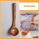 thumbnail image 5 of Cucharón de sopa de madera con mango largo, cuchara de sopa de madera, cuchara japonesa para servir sopa, cucharón de madera para cocina, cuchara de sopa asiática para ramen, 5 of 7