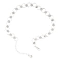thumbnail image 2 of Rhinestone Loop Anklet Cadena Barefoot Summer Beach Elegante Joyería Sunnimix Tobillera de plata de las mujeres, 2 of 7