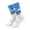 White #162, variant on Men's & Women's Surfing Print Crew Socks, Funny Surf Novelty Cotton Socks for Beach Lovers Blue One Size