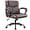 Brown, variant on WYDK Mid Back Executive Office Chair Swivel Computer Task Chair with Armrests,Ergonomic Leather-Padded Desk Chair with Lumbar Support