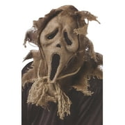 Fun World Ghost Face Scarecrow Mask Adult Halloween Costume Accessory Officially Licensed, One Size Fits Most