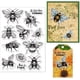 thumbnail image 1 of Sellos transparentes de abeja para decoración de álbumes de recortes DIY. Sello de silicona transparente con saludos felices de abeja para hacer tarjetas, decoración de álbumes de fotos., 1 of 9
