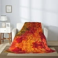 thumbnail image 2 of Throw Blanket for Couch Sofa and Bed, Autumn Leaf Super Soft Plush Throw Blanket, Fuzzy Cuteness Comfy Warm Washable Flannel Blanket & Throws for All Season 60"x50", 2 of 5