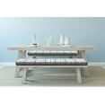 thumbnail image 2 of Grey Bench Pad, Pattern with Modified Stripes Crossed Horizontal and Vertical Lines Forming Squares, HR Foam Cushion with Decorative Fabric Cover, 45" x 15" x 2", Grey White, by Ambesonne, 2 of 3