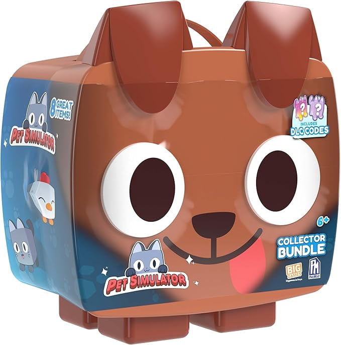 Pet Simulator - Brown Dog Mystery Collector Bundle 8 Items, Series 2 Includes DLC
