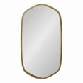 thumbnail image 5 of Kate and Laurel McLean Modern Metal Framed Oblong Hexagon Wall Mirror, 20 x 36, Antique Gold, Decorative and Vibrant Geometric Mirror with Rounded Corners for Contemporary Wall Decor, 5 of 7