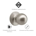 thumbnail image 5 of Ball Dummy Door Knob, French Door and Closet Compatible, Satin Nickel Finish, Left or Right Hand, 5 of 10
