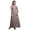 Aquamarine Green, variant on Floral Ladies Printed Front Slit Sleeveless Maxi Summer Long Casual Dress-Large
