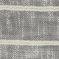thumbnail image 2 of Laddha Home Designs 20" Gray and White Striped Square Throw Pillow with Fringes, 2 of 9