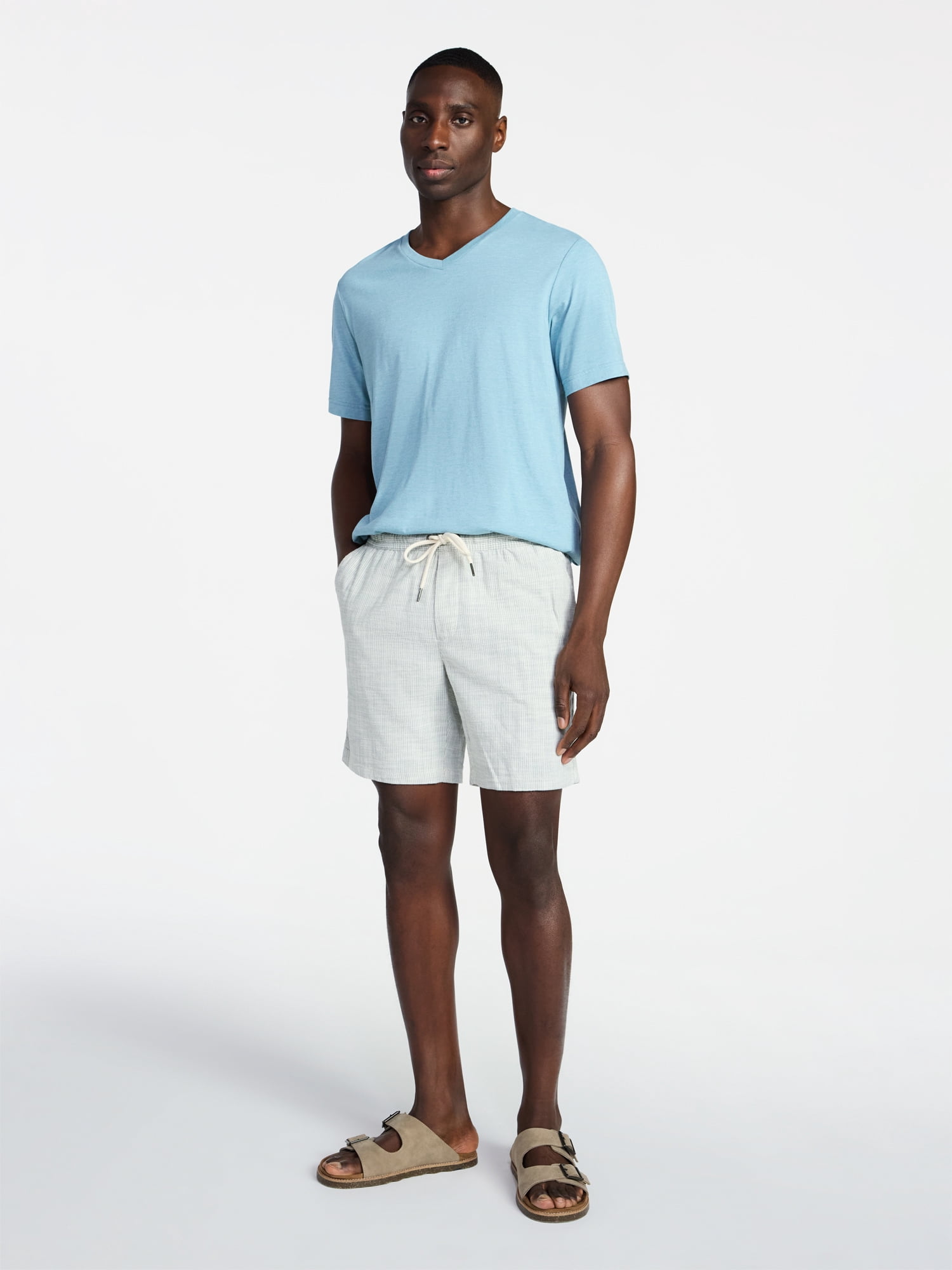 George Men's & Big Men's Relaxed Fit Short Sleeve V-Neck Tee, Sizes S-3XL