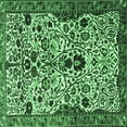 thumbnail image 1 of Ahgly Company Indoor Square Persian Emerald Green Traditional Area Rugs, 3' Square, 1 of 4